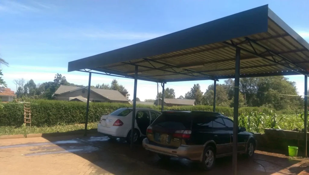 completed car shed