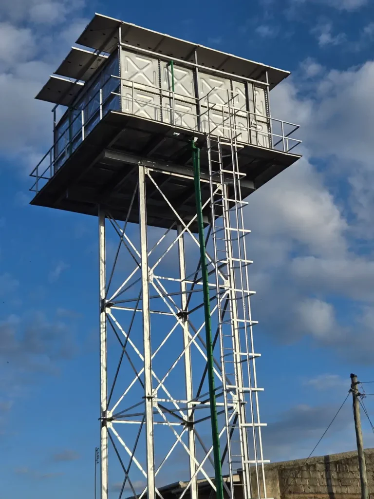solarized water tank and tower