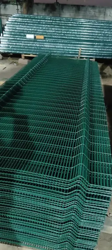 steel fence at workshop