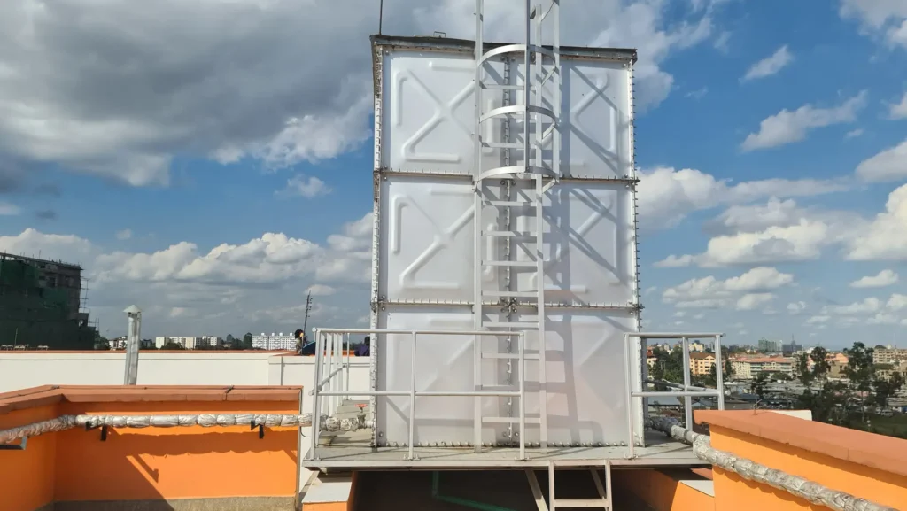 steel roof water tank