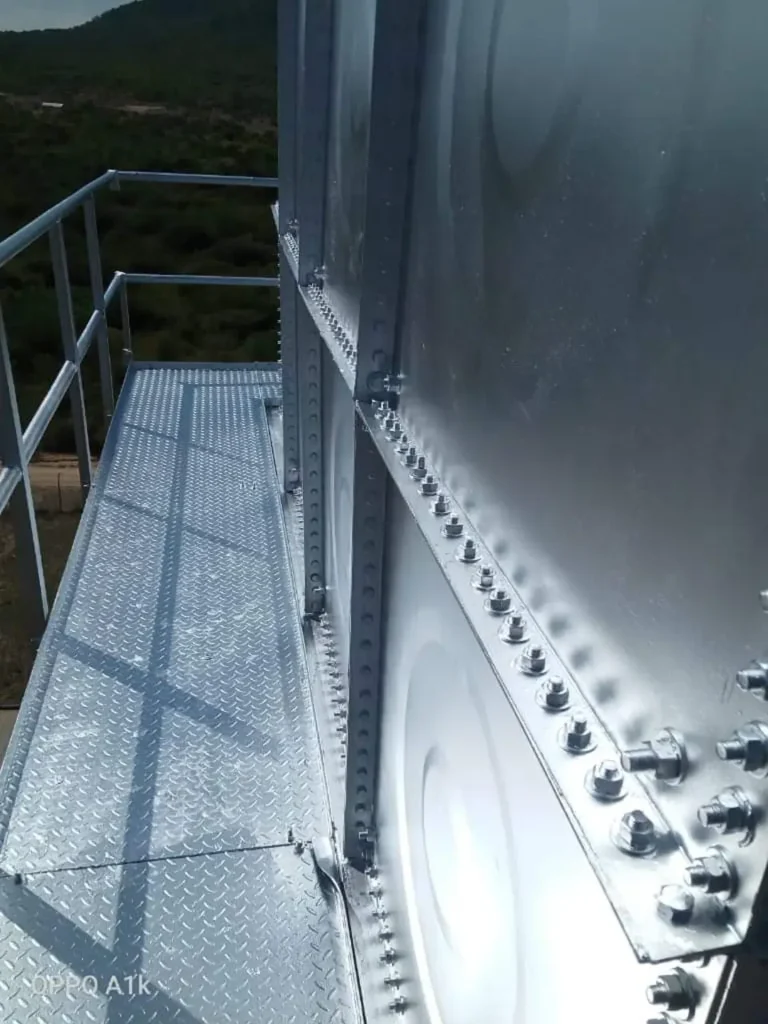 steel tank closeup